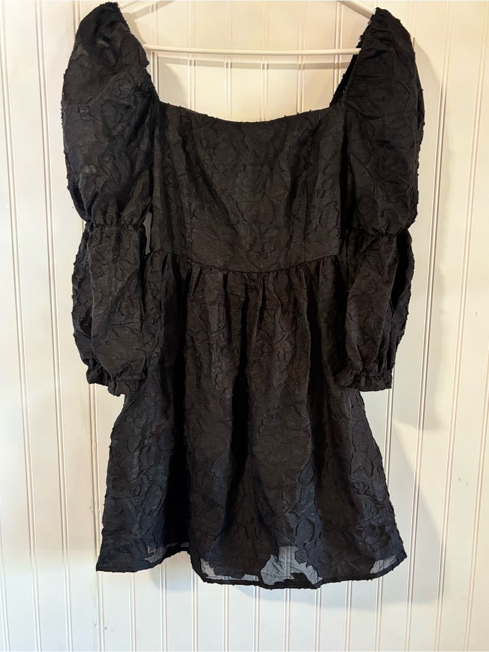 Honey & Rosie Jacquard Babydoll Mini Dress Size Small